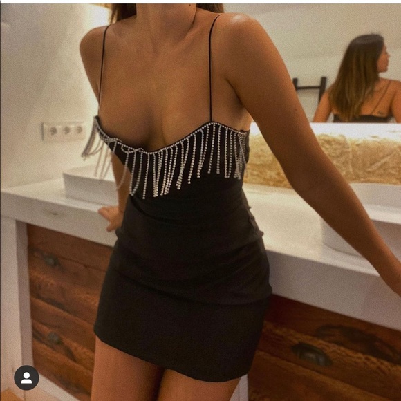 Zara fringed mini dress - Picture 5 of 8